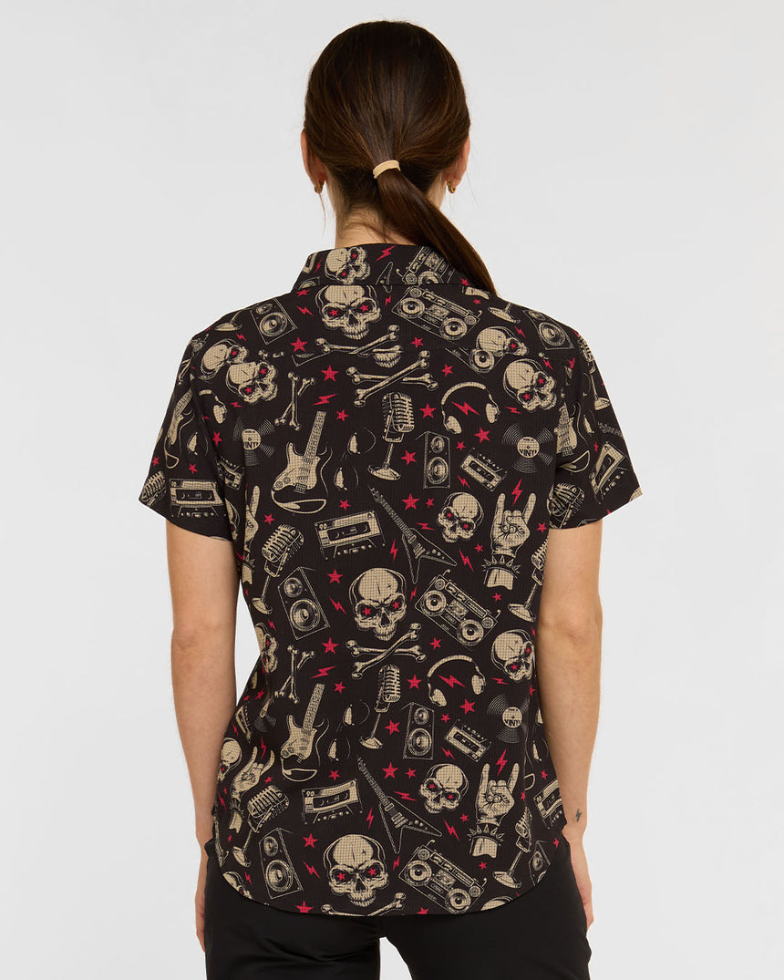 Womens Tech Party Shirt | RocknRolla | Short Sleeves | WOMENS TOPS | DHaRCO | Image 2 of 8