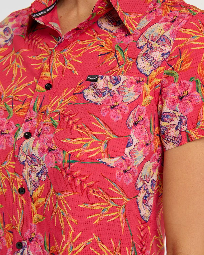 Womens Tech Party Shirt | Paradise | Short Sleeves | WOMENS TOPS | DHaRCO | Image 6 of 8