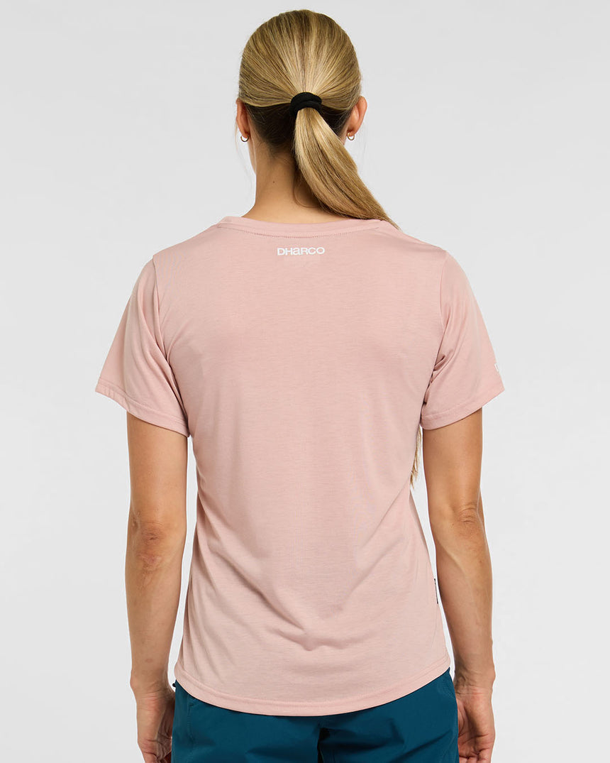 Womens Tech Tee | Dusty Rose | Short Sleeves | WOMENS TOPS | DHaRCO | Image 2 of 6