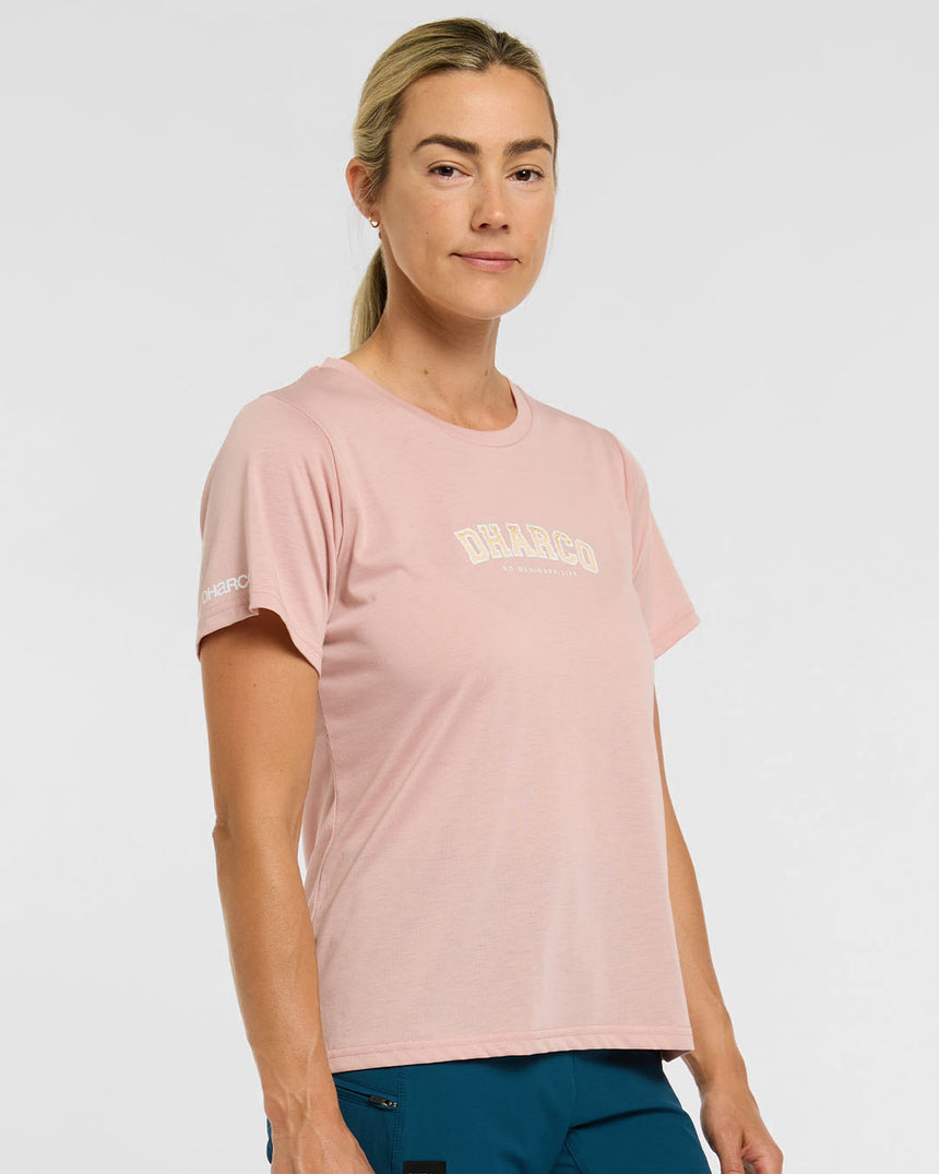 Womens Tech Tee | Dusty Rose | Short Sleeves | WOMENS TOPS | DHaRCO | Image 3 of 6