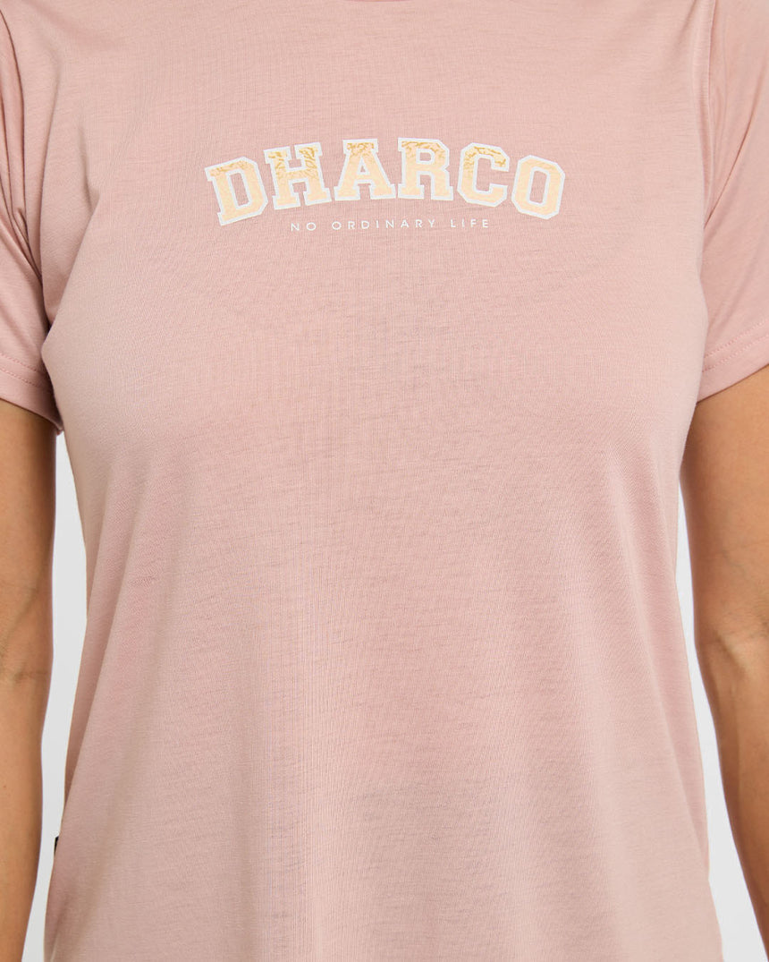 Womens Tech Tee | Dusty Rose | Short Sleeves | WOMENS TOPS | DHaRCO | Image 6 of 6
