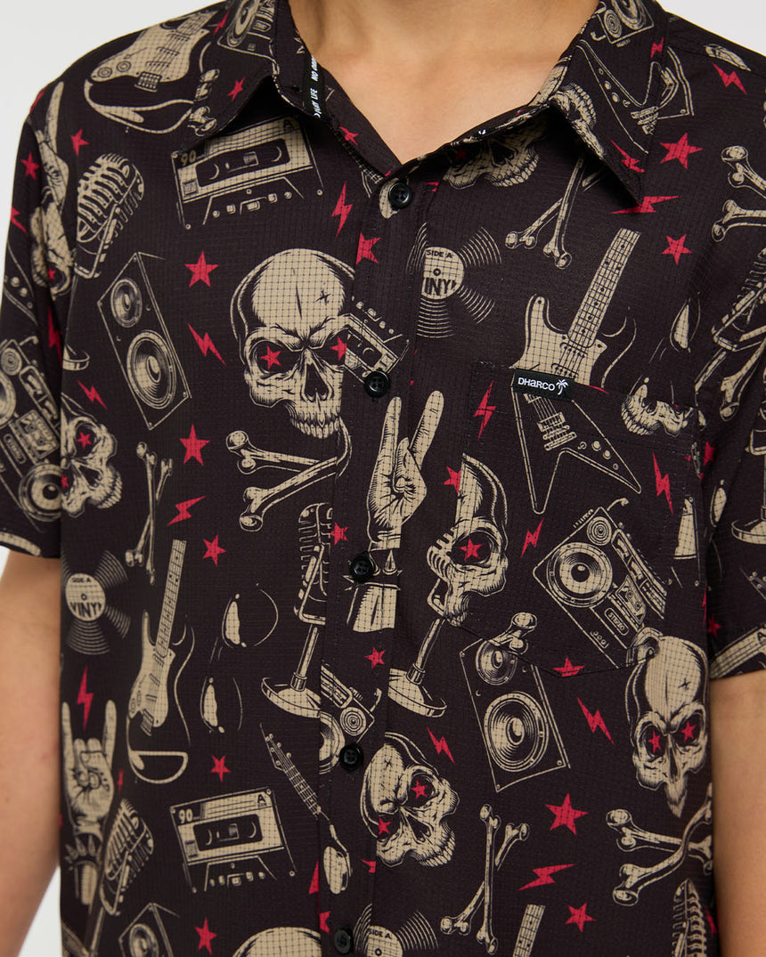 Youth Tech Party Shirt | RocknRolla | Short Sleeves | YOUTH TOPS | DHaRCO | Image 6 of 6