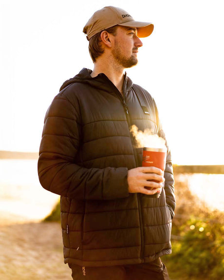 Mens Roam Puffer Jacket | Black | Puffer Jacket | MENS TOPS | DHaRCO | Image 2 of 10