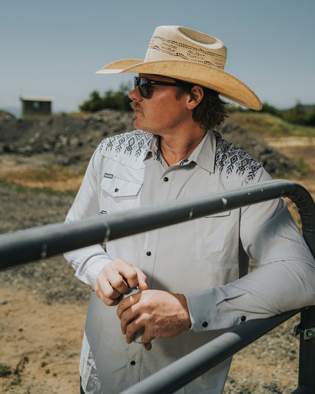 Mens Tech Long Sleeve Shirt | Kyle Strait Signature Rattlesnake | Long Sleeves | MENS TOPS | DHaRCO | Image 1 of 8