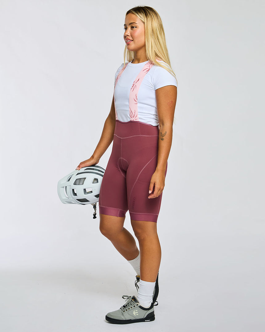 QOM Bib | Wild Ginger/Pink Palm | Bibs | WOMENS BOTTOMS | DHaRCO | Image 3 of 8