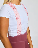 QOM Bib | Wild Ginger/Pink Palm | Bibs | WOMENS BOTTOMS | DHaRCO | Image 5 of 8