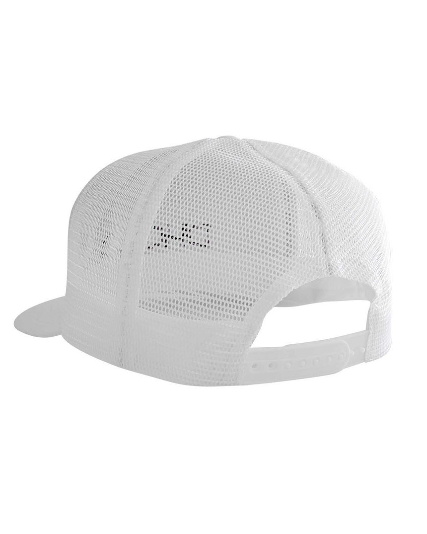 Flat Brim Trucker | White | Caps | UNISEX ACCESSORIES | DHaRCO | Image 2 of 5