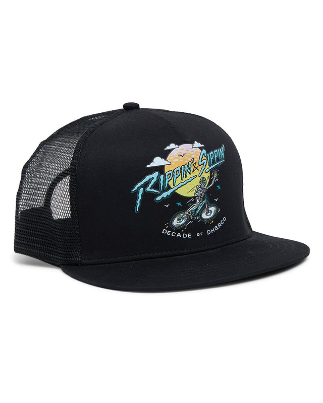Flat Brim Trucker | Rippin & Sippin | Caps | UNISEX ACCESSORIES | DHaRCO | Image 1 of 5