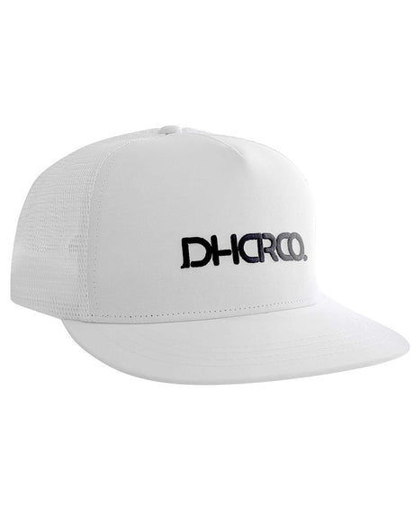 Flat Brim Trucker | White | Caps | UNISEX ACCESSORIES | DHaRCO | Image 1 of 5