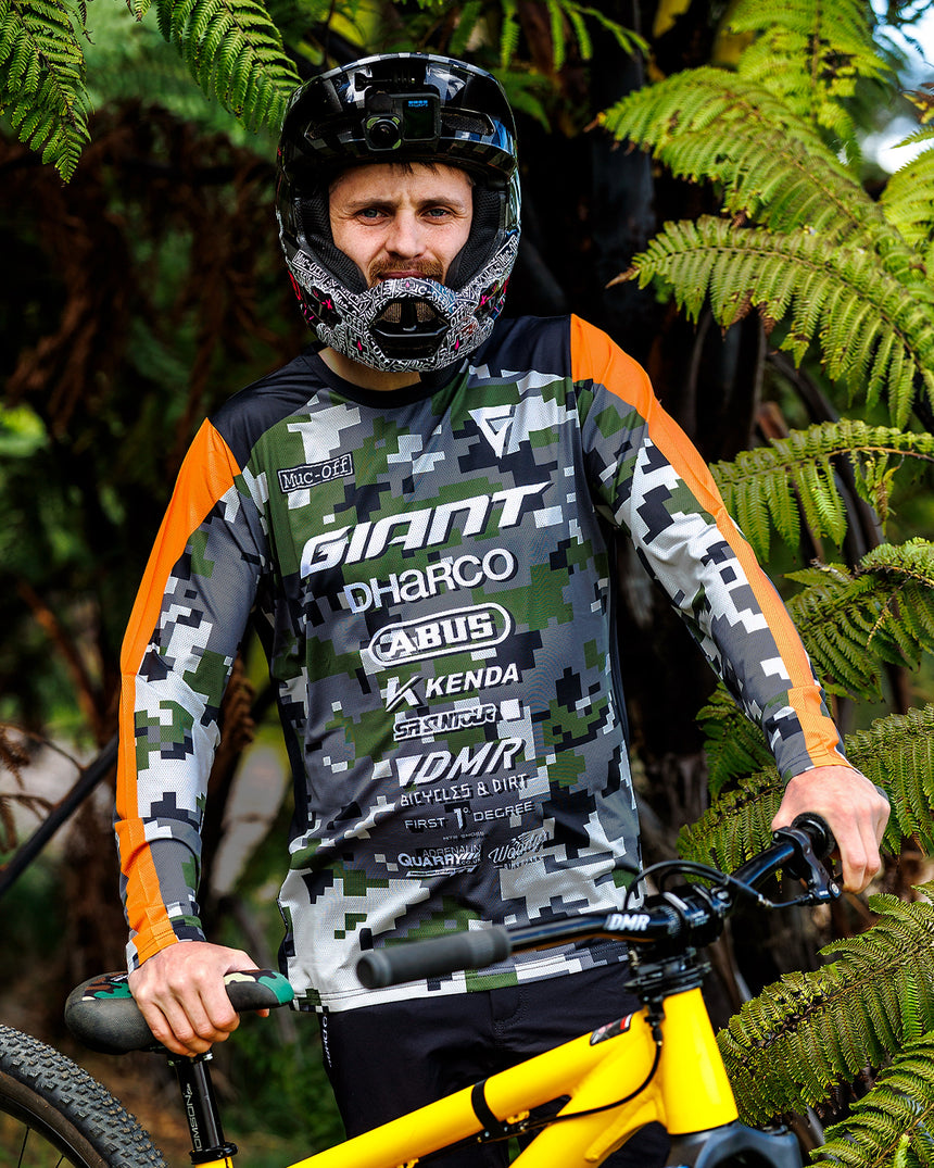 Mens Race Jersey | Ice-T Camo Signature Edition | Long Sleeves | MENS TOPS | DHaRCO | Image 1 of 8