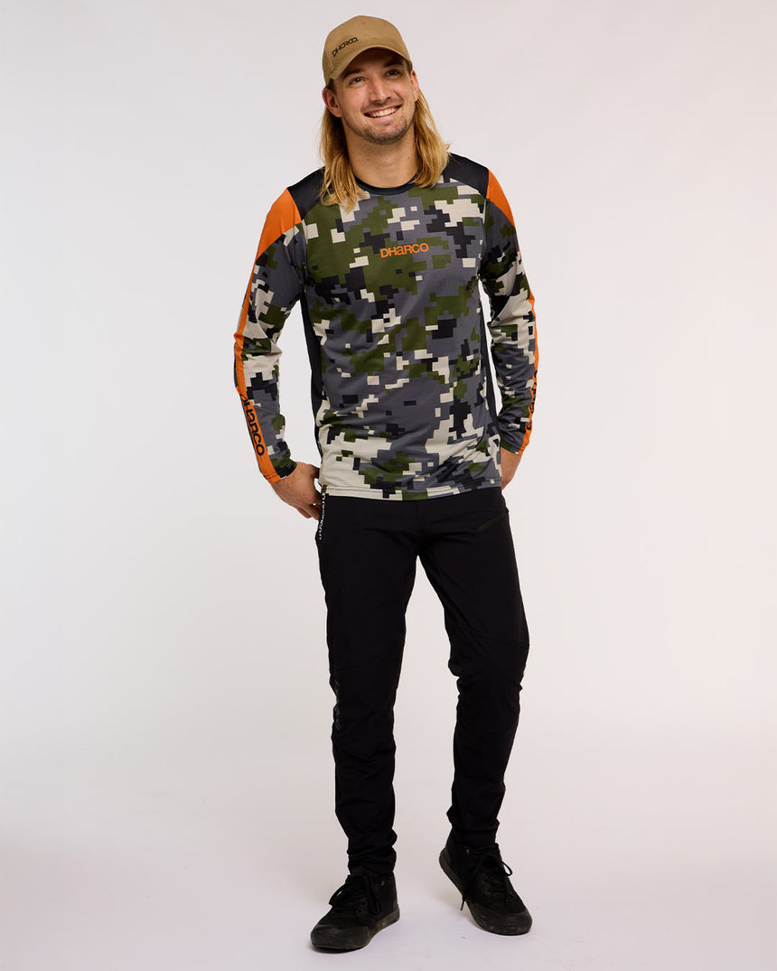 Mens Race Jersey | Ice-T Camo Signature Edition | Long Sleeves | MENS TOPS | DHaRCO | Image 7 of 8