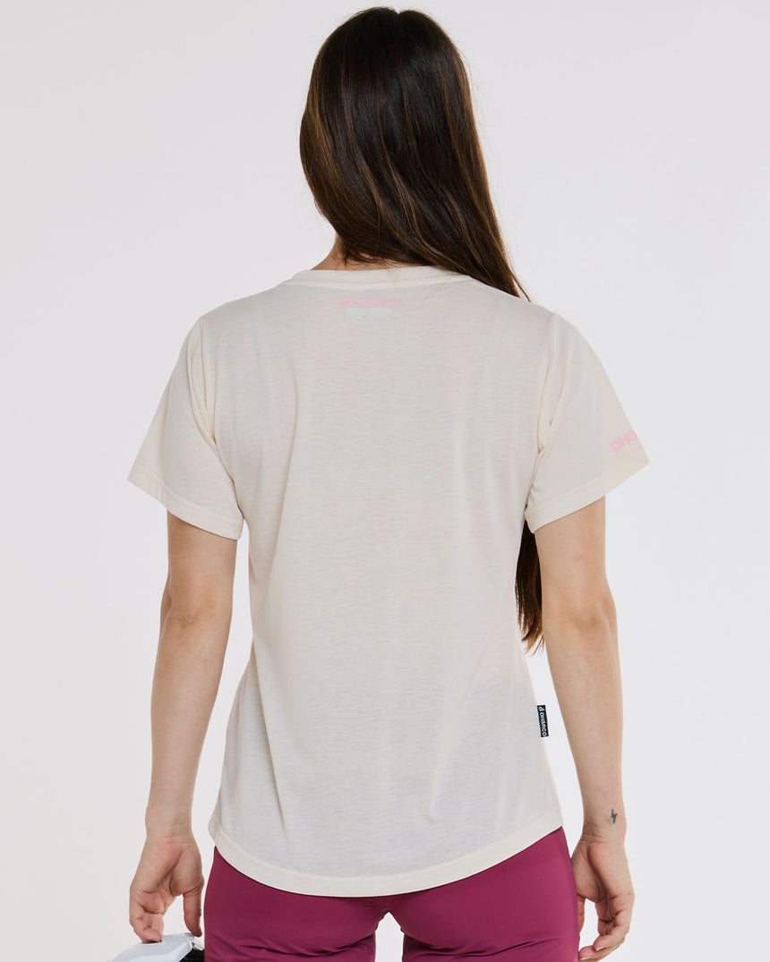 Womens Short Sleeve Tech Tee | Bone | Short Sleeves | WOMENS TOPS | DHaRCO | Image 2 of 5