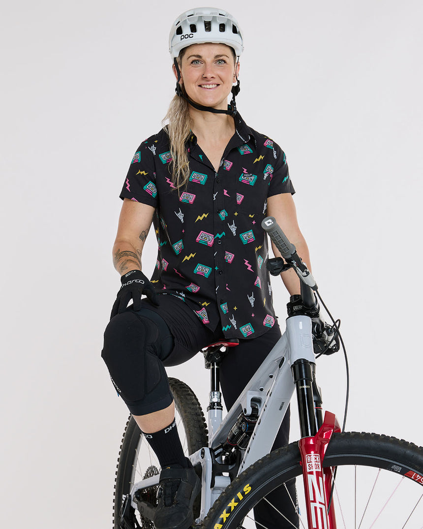 Womens Tech Party Shirt | Mix Tape | Short Sleeves | WOMENS TOPS | DHaRCO | Image 3 of 6