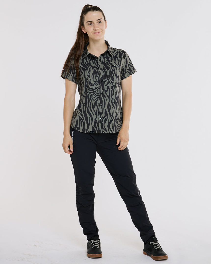 Womens Tech Party Shirt | Cypress | Short Sleeves | WOMENS TOPS | DHaRCO | Image 4 of 6