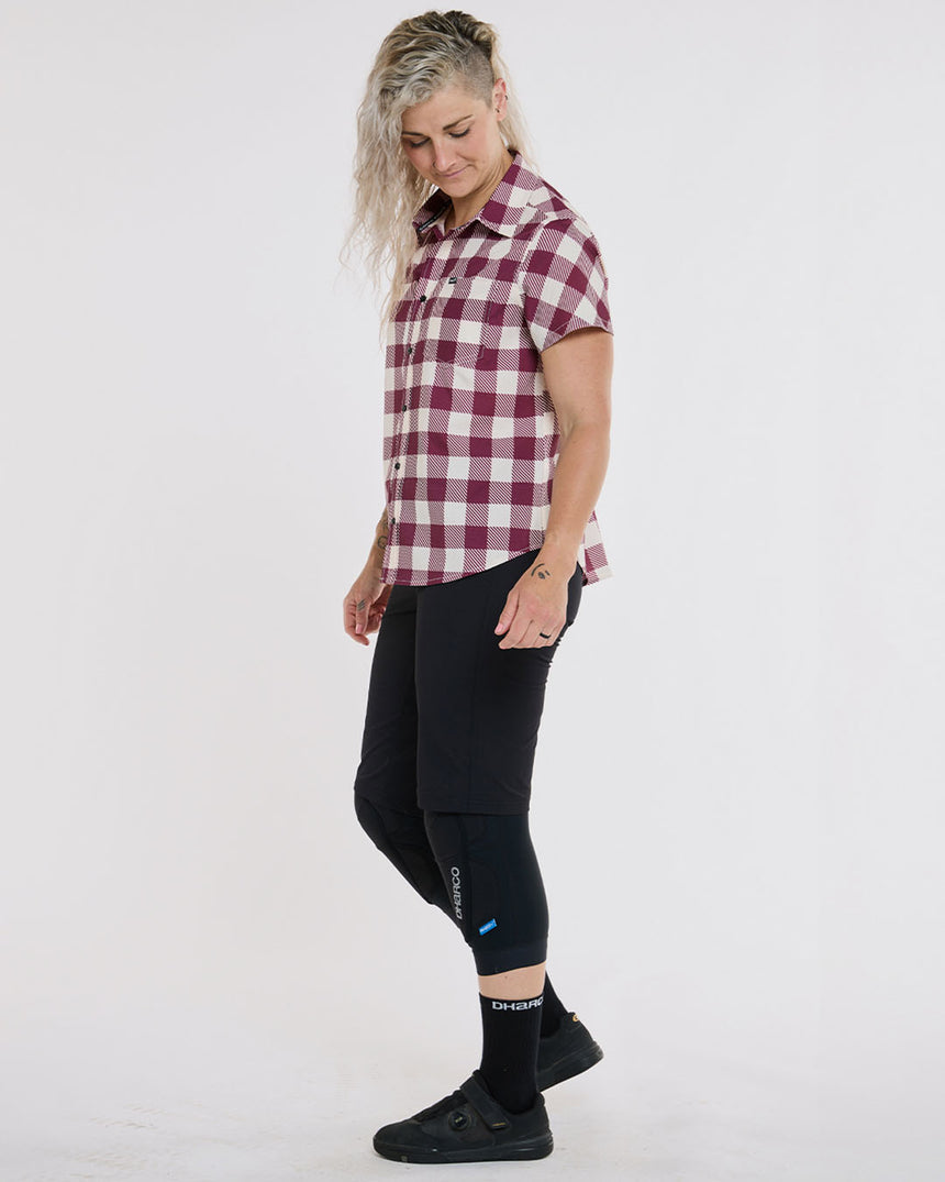 Womens Tech Party Shirt | Sterling | Short Sleeves | WOMENS TOPS | DHaRCO | Image 4 of 6