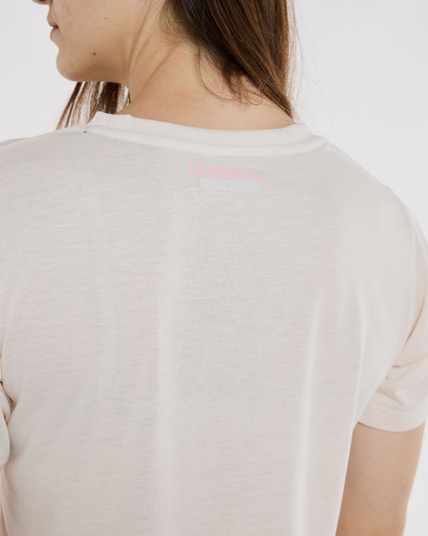 Womens Short Sleeve Tech Tee | Bone | Short Sleeves | WOMENS TOPS | DHaRCO | Image 4 of 5