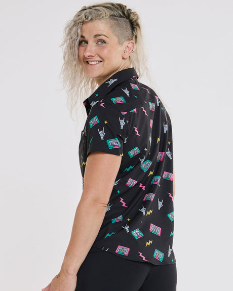 Womens Tech Party Shirt | Mix Tape | Short Sleeves | WOMENS TOPS | DHaRCO | Image 2 of 6