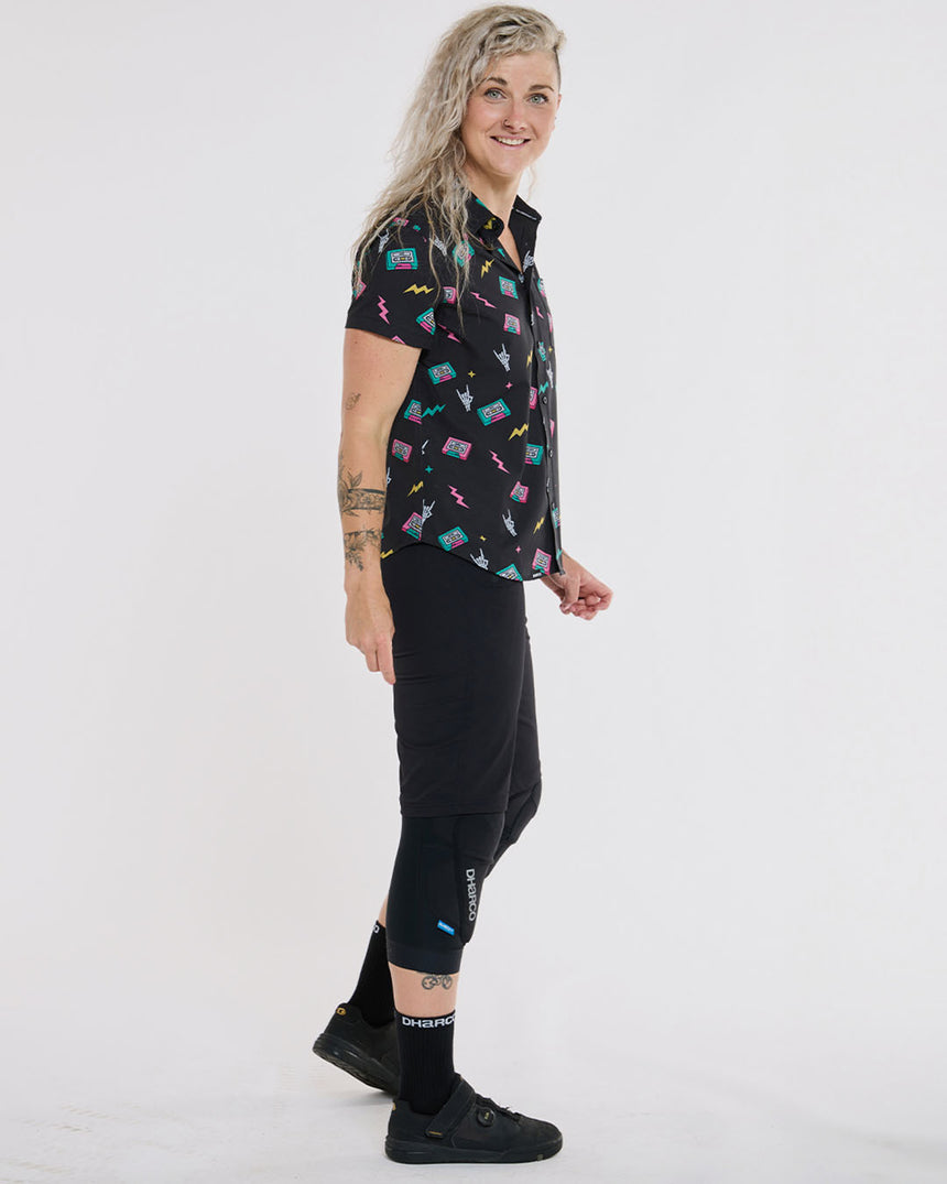 Womens Tech Party Shirt | Mix Tape | Short Sleeves | WOMENS TOPS | DHaRCO | Image 4 of 6