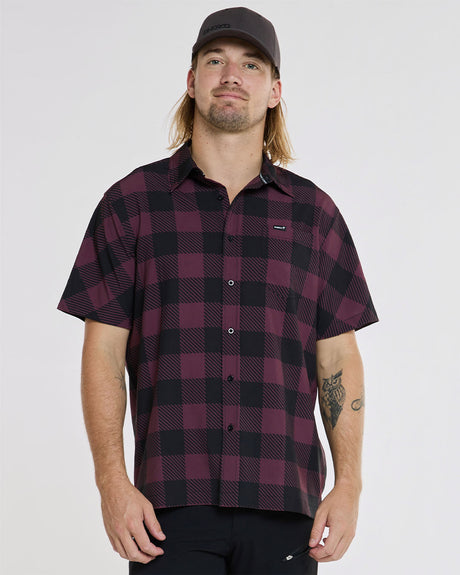 Mens Tech Party Shirt | Nelson | Short Sleeves | MENS TOPS | DHaRCO | Image 1 of 6