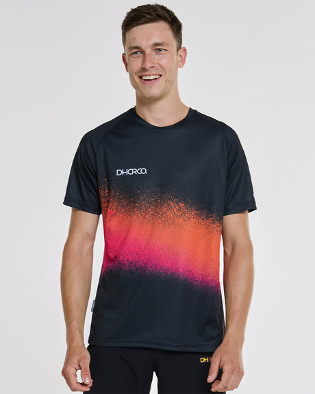 Mens Short Sleeve Jersey | Black Snake | Short Sleeves | MENS TOPS | DHaRCO | Image 1 of 6
