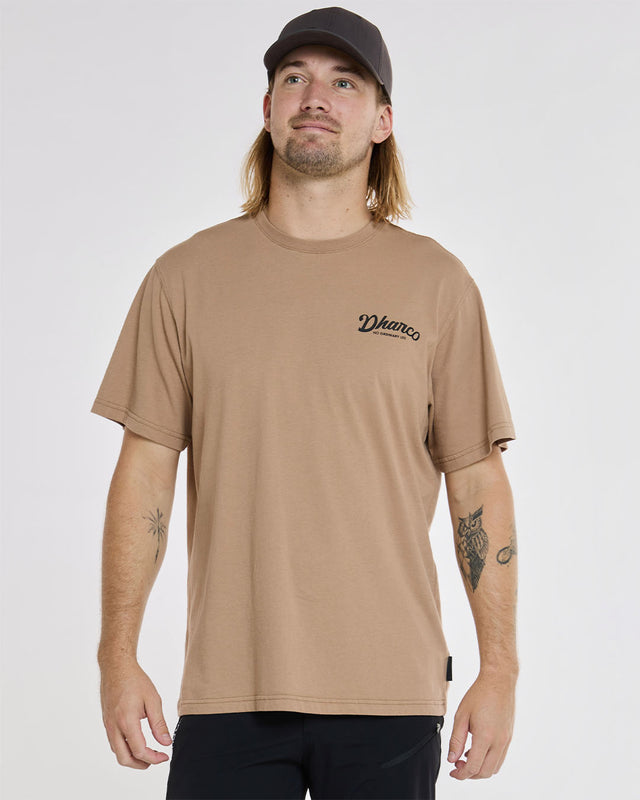 Mens Cotton Tee | Dust | Short Sleeves | MENS TOPS | DHaRCO | Image 1 of 6