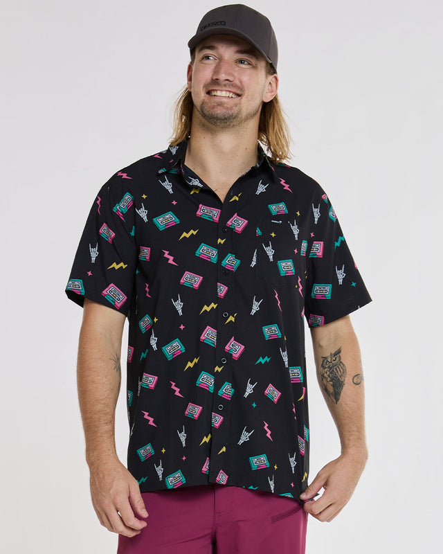 Mens Tech Party Shirt | Mix Tape | Short Sleeves | MENS TOPS | DHaRCO | Image 1 of 6