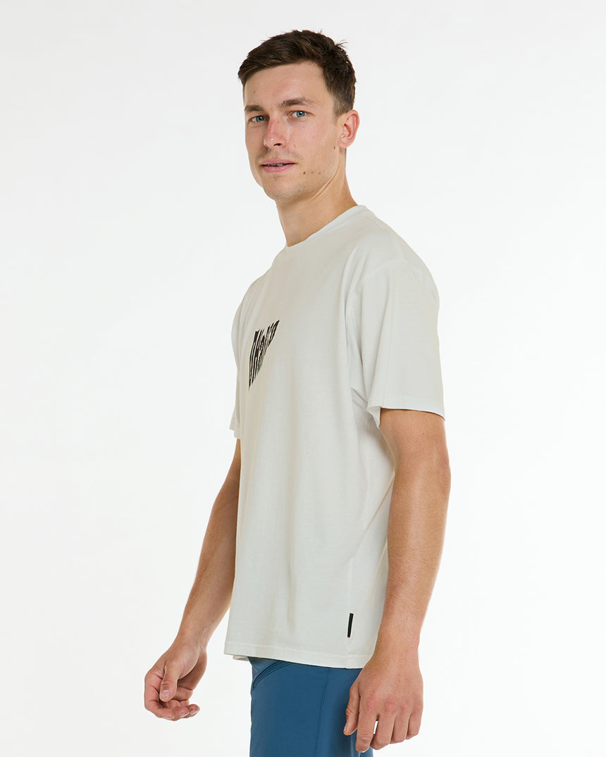 Mens Cotton Tee | White | Short Sleeves | MENS TOPS | DHaRCO | Image 3 of 6