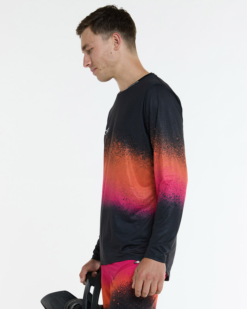 Mens Race Jersey | Black Snake | Long Sleeves | MENS TOPS | DHaRCO | Image 2 of 6