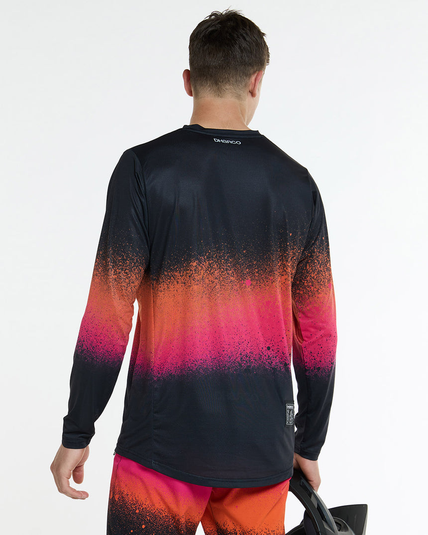 Mens Race Jersey | Black Snake | Long Sleeves | MENS TOPS | DHaRCO | Image 3 of 6