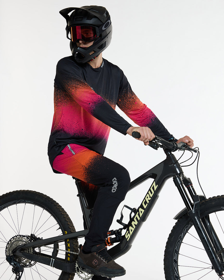 Mens Race Jersey | Black Snake | Long Sleeves | MENS TOPS | DHaRCO | Image 6 of 6