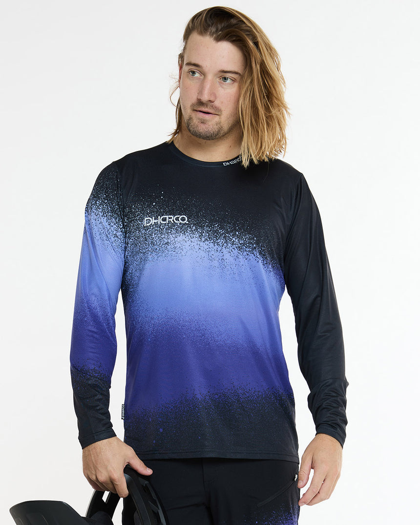 Mens Race Jersey | Ultra Violet | Long Sleeves | MENS TOPS | DHaRCO | Image 5 of 6