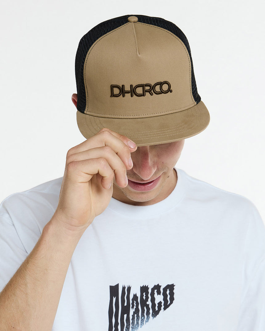 Flat Brim Trucker | Dust | Caps | UNISEX ACCESSORIES | DHaRCO | Image 4 of 5