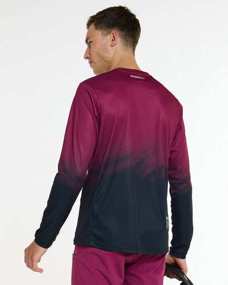 Mens Gravity Jersey | Malbec | Long Sleeves | MENS TOPS | DHaRCO | Image 2 of 6