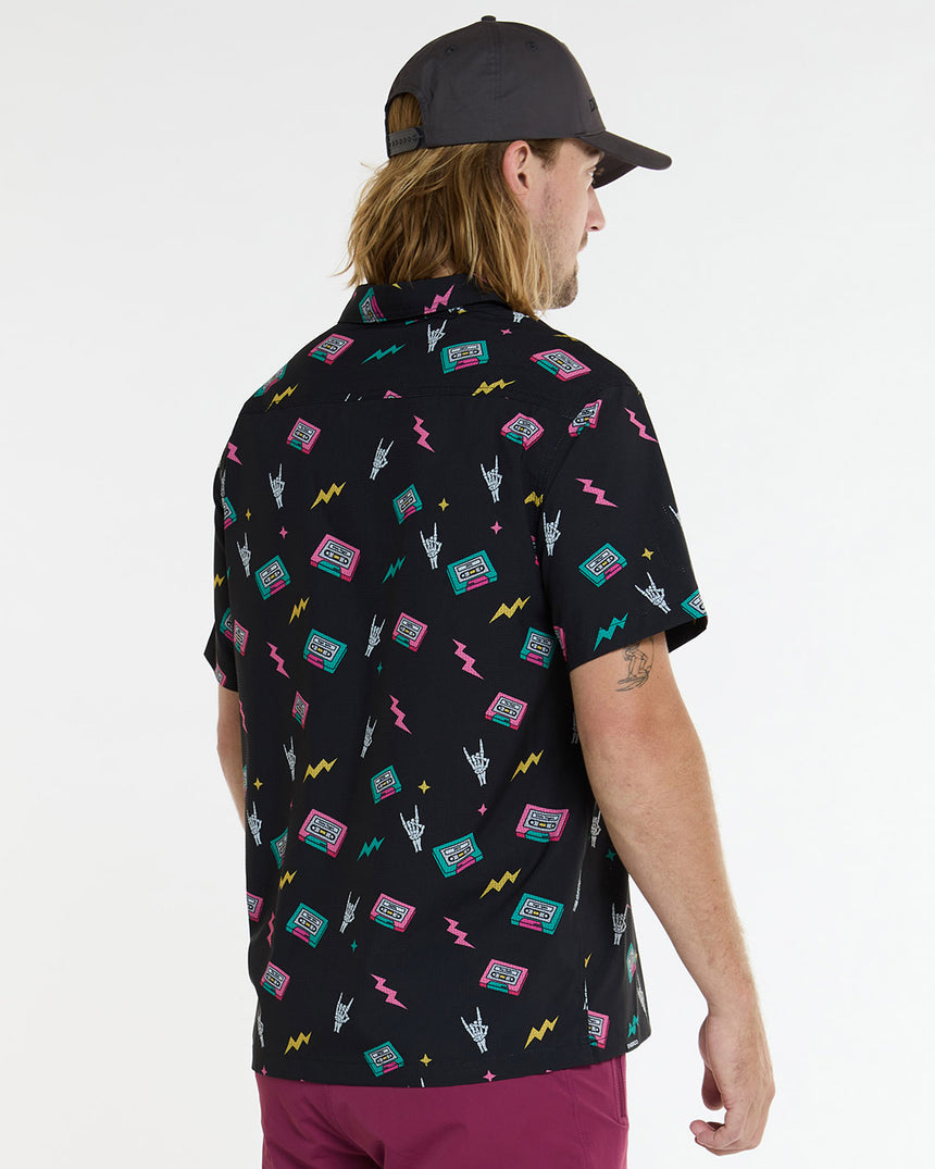 Mens Tech Party Shirt | Mix Tape | Short Sleeves | MENS TOPS | DHaRCO | Image 3 of 6