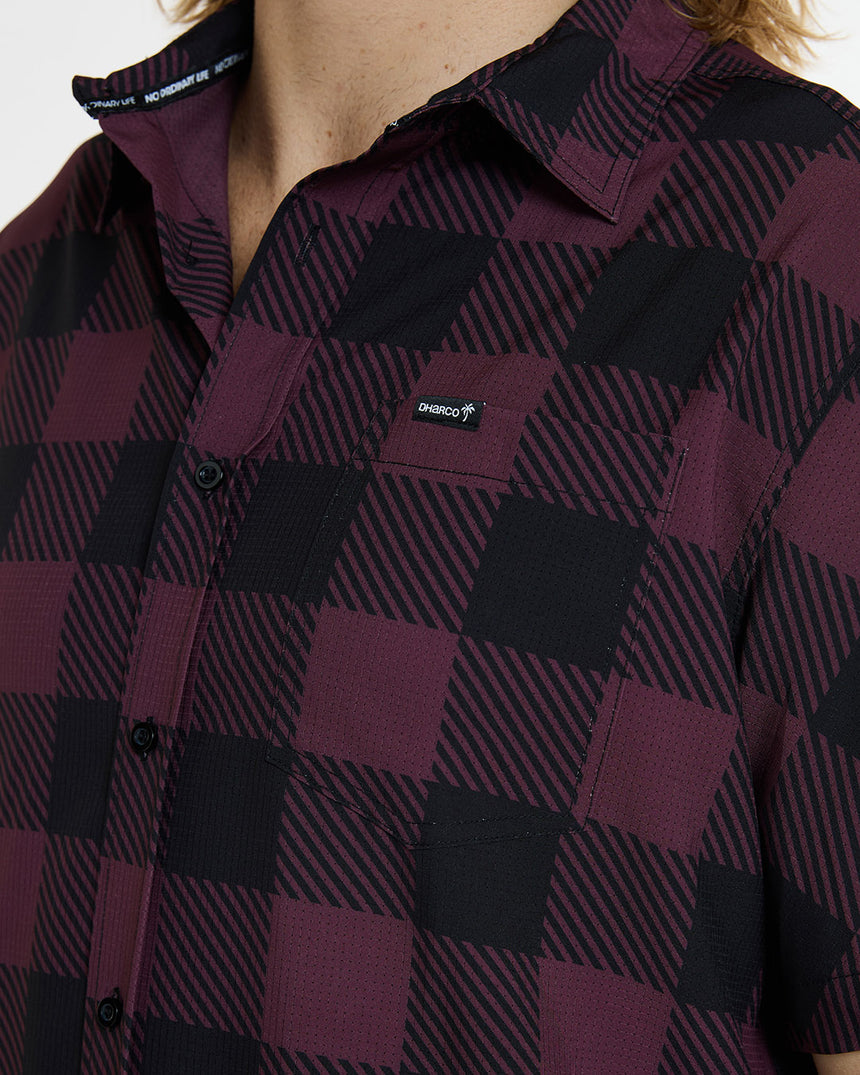 Mens Tech Party Shirt | Nelson | Short Sleeves | MENS TOPS | DHaRCO | Image 5 of 6