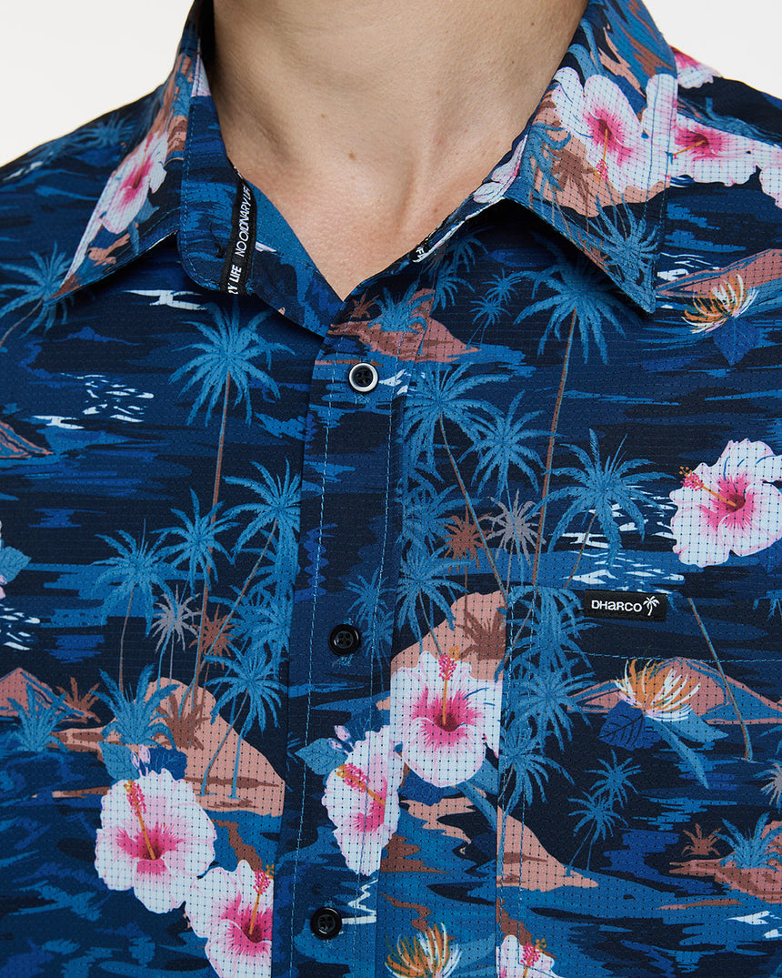 Mens Tech Party Shirt | Oasis | Short Sleeves | MENS TOPS | DHaRCO | Image 5 of 6