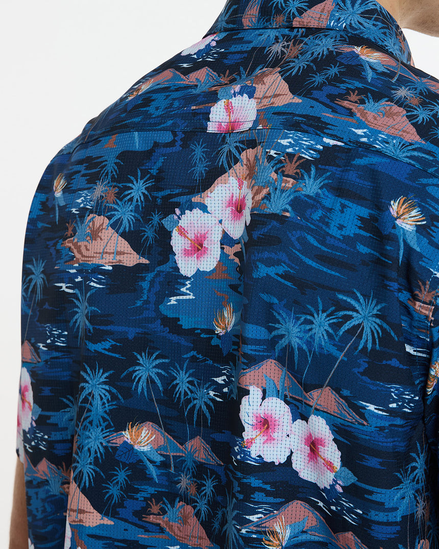 Mens Tech Party Shirt | Oasis | Short Sleeves | MENS TOPS | DHaRCO | Image 6 of 6