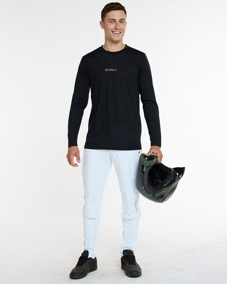 Mens Long Sleeve Tech Tee | Black | Long Sleeves | MENS TOPS | DHaRCO | Image 4 of 6