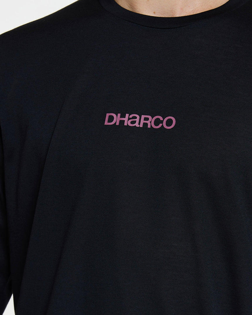 Mens Long Sleeve Tech Tee | Black | Long Sleeves | MENS TOPS | DHaRCO | Image 5 of 6