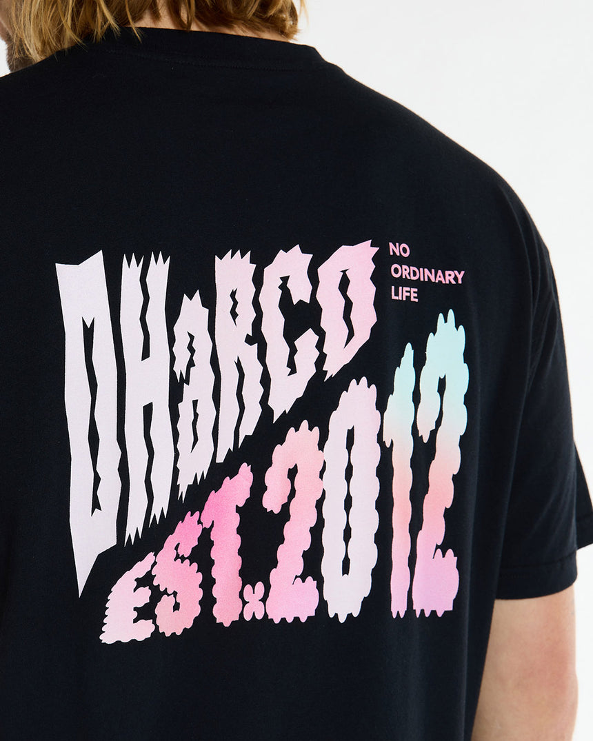 Mens Cotton Tee | Black | Short Sleeves | MENS TOPS | DHaRCO | Image 4 of 6