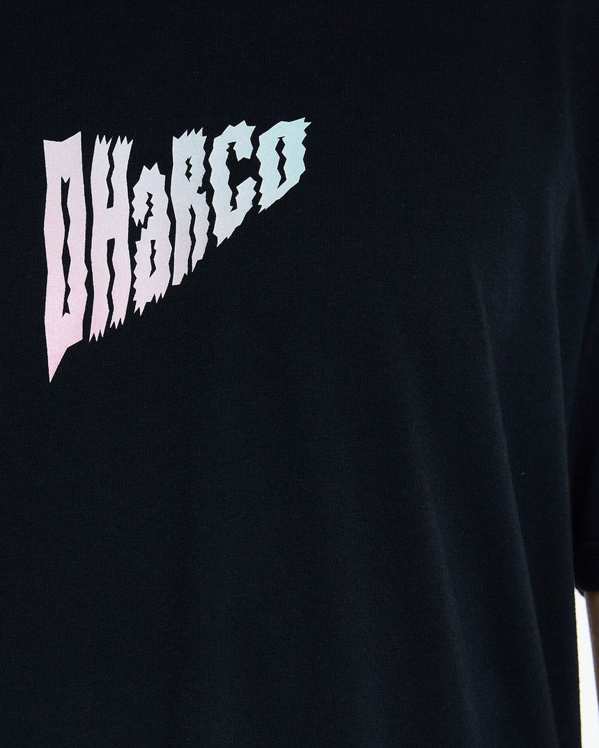 Mens Cotton Tee | Black | Short Sleeves | MENS TOPS | DHaRCO | Image 5 of 6