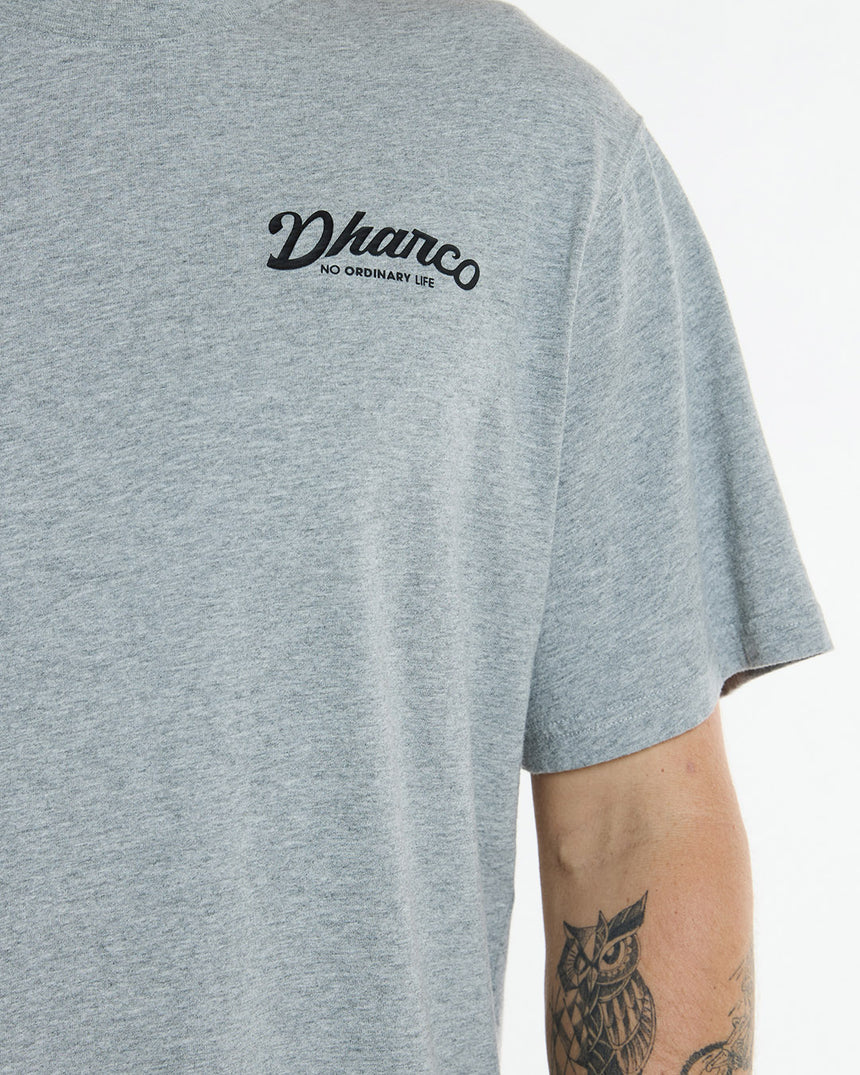 Mens Cotton Tee | Grey Marble | Short Sleeves | MENS TOPS | DHaRCO | Image 6 of 6