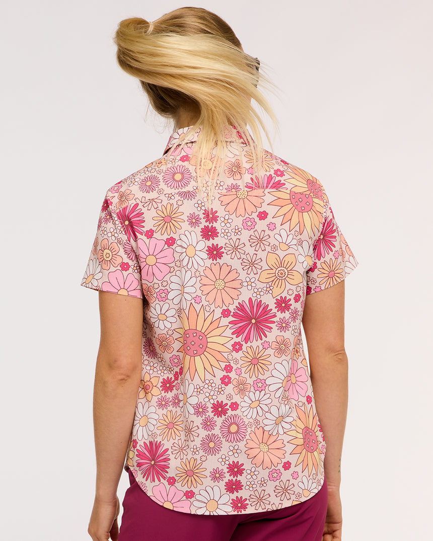 Womens Tech Party Shirt | Rachel Strait Signature Edition | Short Sleeves | WOMENS TOPS | DHaRCO | Image 6 of 8