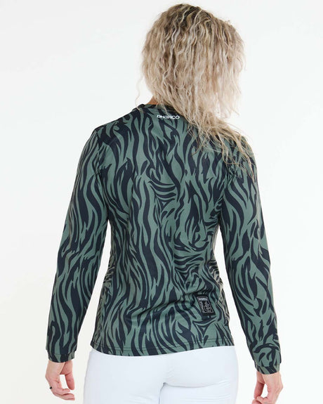 Womens Gravity Jersey | Cypress | Long Sleeves | WOMENS TOPS | DHaRCO | Image 2 of 6