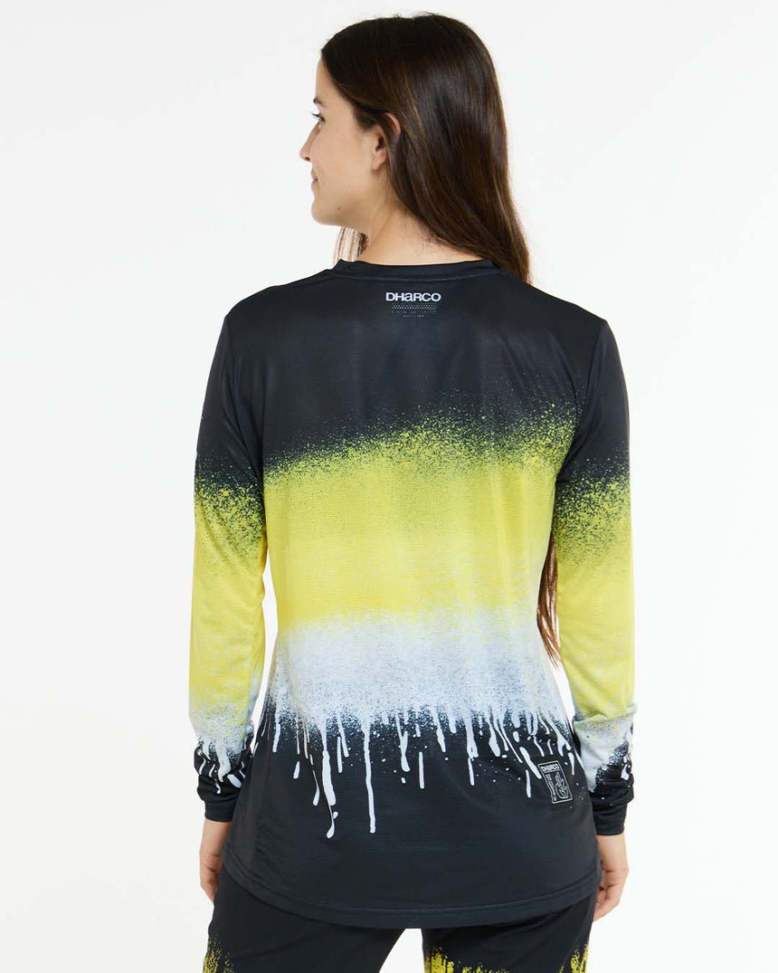 Womens Race Jersey | Acid Rain | Long Sleeves | WOMENS TOPS | DHaRCO | Image 2 of 5