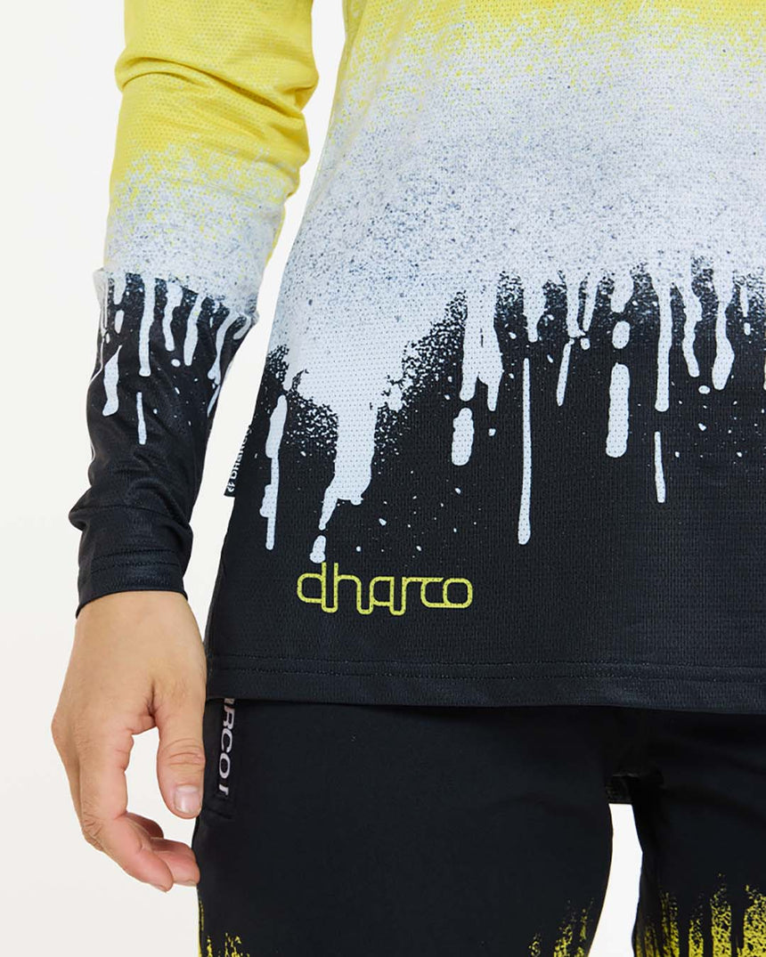 Womens Race Jersey | Acid Rain | Long Sleeves | WOMENS TOPS | DHaRCO | Image 4 of 5