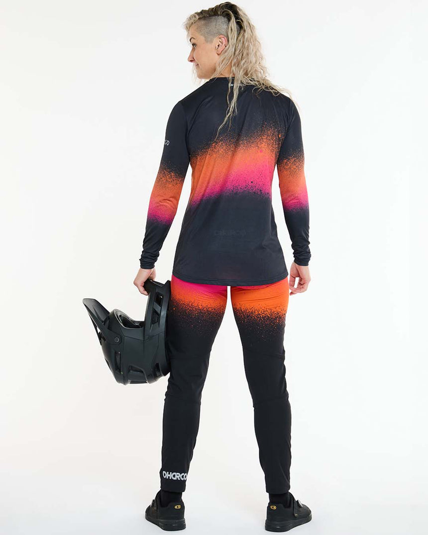 Womens Race Jersey | Black Snake | Long Sleeves | WOMENS TOPS | DHaRCO | Image 3 of 5