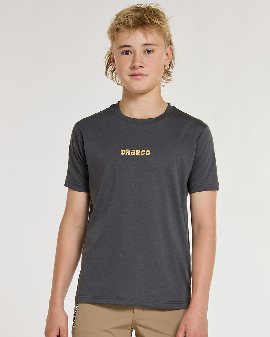 Youth Short Sleeve Tech Tee | Charcoal | Short Sleeves | YOUTH TOPS | DHaRCO | Image 2 of 6