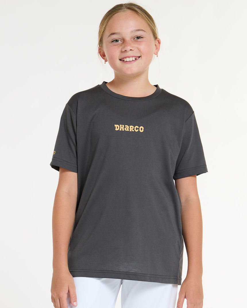 Youth Short Sleeve Tech Tee | Charcoal | Short Sleeves | YOUTH TOPS | DHaRCO | Image 4 of 6