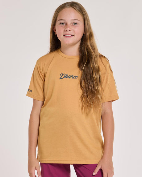 Youth Short Sleeve Tech Tee | Golden | Short Sleeves | YOUTH TOPS | DHaRCO | Image 1 of 8